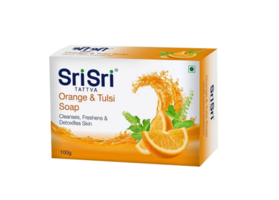 Мыло Апельсин и тулси, Sri Sri Tattva, 100 г