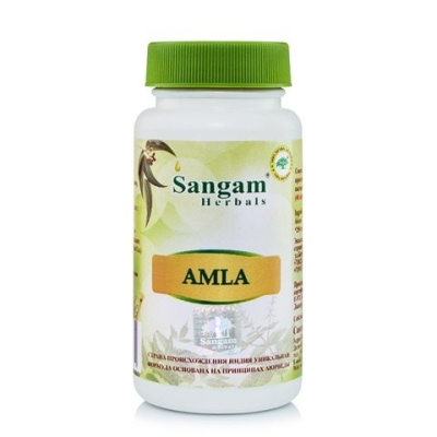 Амла Сангам Хербалс (Amla Sangam Herbals), 60 таблеток, 900 мг Амла Сангам Хербалс (Amla Sangam Herbals), 60 таблеток, 900 мг