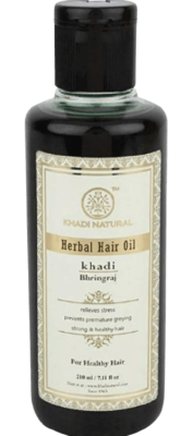 Натуральное масло для волос Брингарадж, Bhringraj Oil Khadi, 210 мл