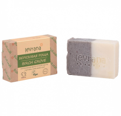 Натуральное мыло ручной работы Березовая роща, Levrana, 100г