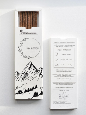 Алтайские травяные благовония «Пик Алтая», GreenCardamon, 7 палочек