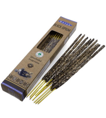 Чёрный Опиум благовония ручной скрутки Satya (BLACK OPIUM Handrolled Smudge Incense), 9 палочек