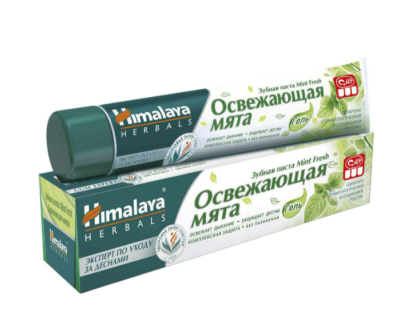 Освежающая зубная паста Mint Fresh, Himalaya Herbals, 75 мл Освежающая зубная паста Mint Fresh, Himalaya Herbals, 75 мл