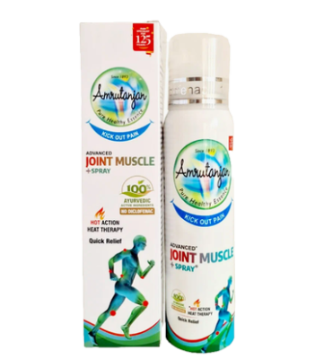 Разогревающий спрей Joint Muscule Spray, Amrutanjan, 80 мл