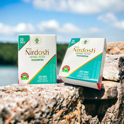 Нирдош ингалятор с фильтром «Мята» (Nirdosh Icey Mint Dhoompan), 20 шт Нирдош ингалятор с фильтром «Мята» (Nirdosh Icey Mint Dhoompan), 20 шт
