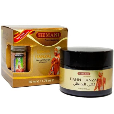 Массажная мазь с колоквинтом Dahn Hanzal Hemani, 50 гр и роллер 5 мл