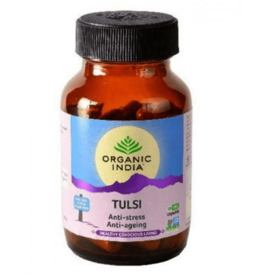Тулси Органик Индия, Tulsi Organic India, 60 капс