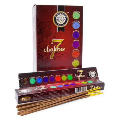 Благовония 7 Чакр, 7 Chakras аромапалочки, Ppure Made In Heaven, 15 г Благовония 7 Чакр, 7 Chakras аромапалочки, Ppure Made In Heaven, 15 г