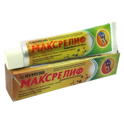 Аювердический крем Макс Релиф (MAXRELIEF Ayurvedic cream), Kumuda, 50 гр Аювердический крем Макс Релиф (MAXRELIEF Ayurvedic cream), Kumuda, 50 гр