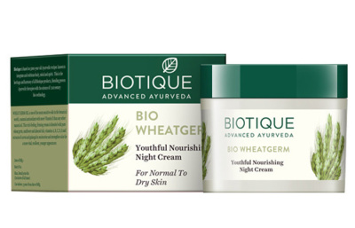 Био пшеница – питательный ночной крем Биотик Biotique Bio Wheat Germ night cream, 50 гр