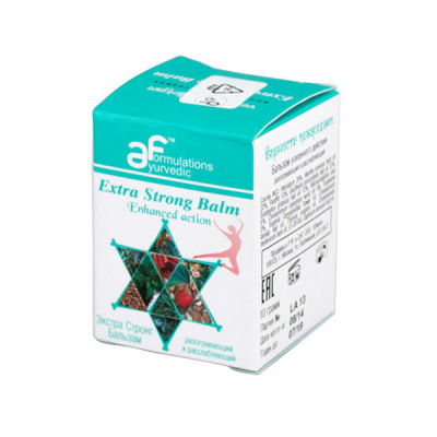 Бальзам для тела Extra Strong, ТМ Ayurvedic Formulations (серия Верность традициям), 10г Бальзам для тела Extra Strong, ТМ Ayurvedic Formulations (серия Верность традициям), 10г