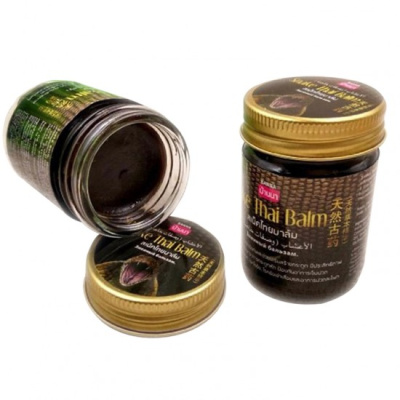 Черный бальзам Кобра (Snake Thai Balm), Banna, 50 гр